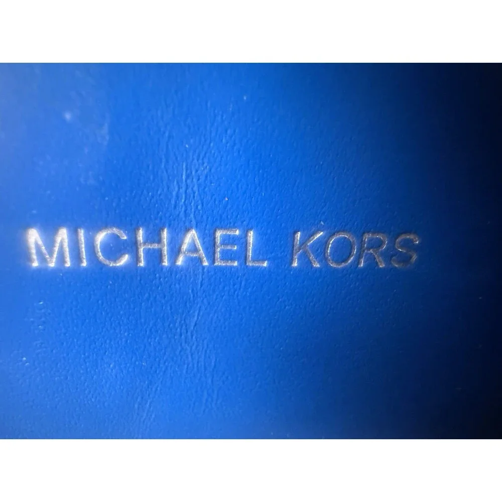 Michael Kors Rare Blakely Grecian Blue Leather suede Bucket Bag